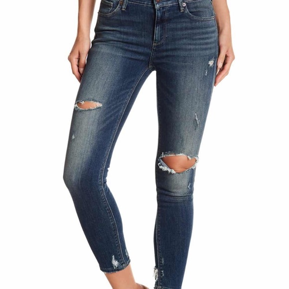 Lucky Brand Denim - Lucky Ava Distressed Crop Skinny Jeans